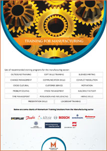 Training for Manufacturing