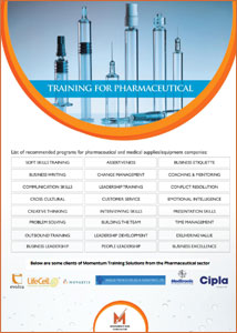 Training for Pharmaceutical